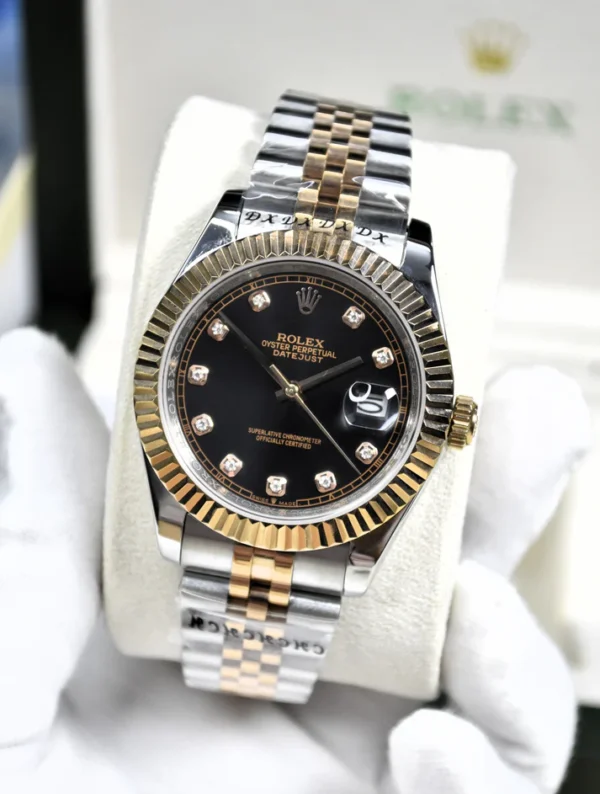DATEJUST AUTO JUBLIE CHAIN TWOTONE ROSE BLACK