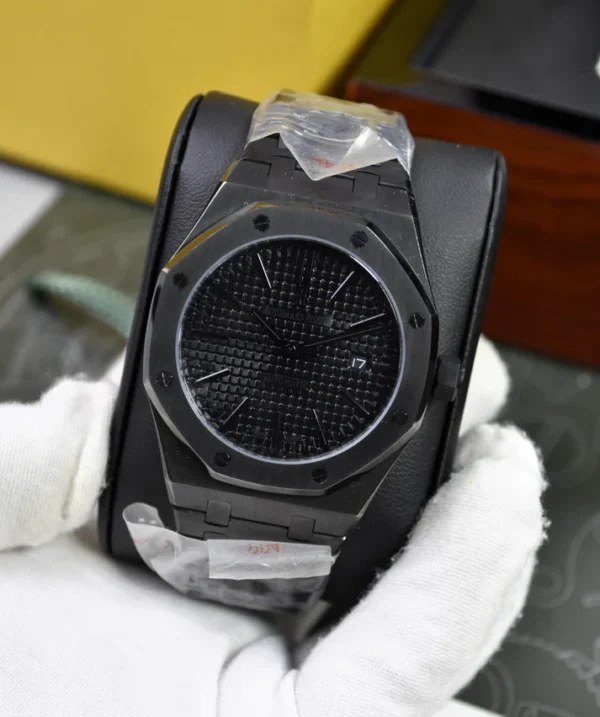 ROYAL OAK AUTO CHAIN ALL BLACK BOX DAIL (BATMAN)