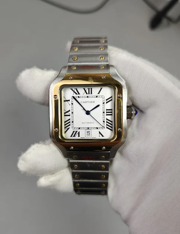 Santos Auto Chain Silver Gold White