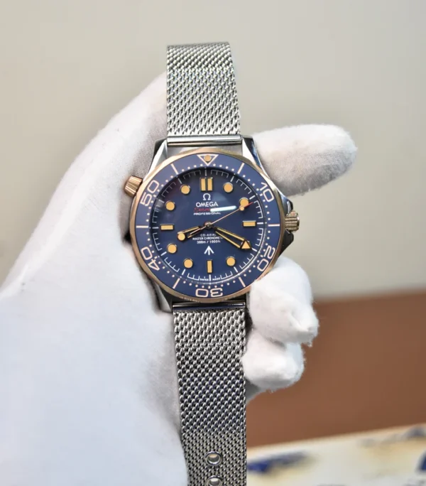 Auto Seamaster Cheffer Chain Silver Rose Blue