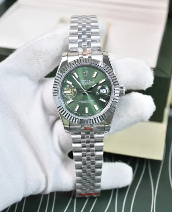 DATEJUST AUTO JUBLIE SILVER OLIVE GREEN DAIL