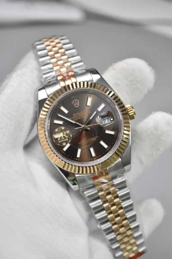 DATEJUST AUTO JUBLIE CHAIN TWOTONE ROSE CHOCO DAIL